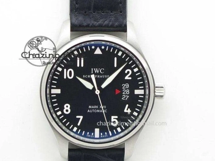 MIROTIME 0801 Efficient Mark XVIII Le Petit Prince IW327001 SS MKS 1:1 Best Edition White Dial On Leather Strap MIYOTA9015 V 7220
